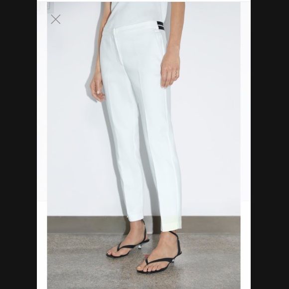 Zara Pants & Jumpsuits Zara Jogger Waist White Sz L Poshmark